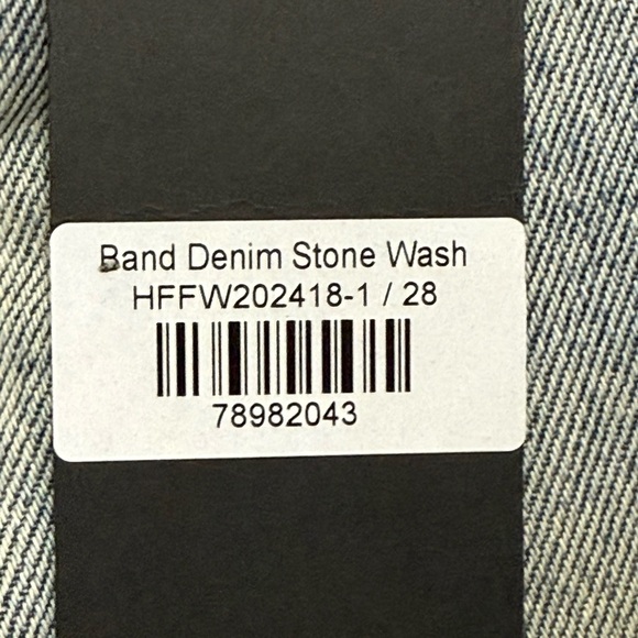 Homme +Femme Band Denim‎ Stone Wash Jeans NWT - Picture 4 of 6